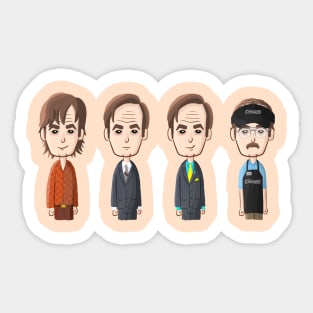 Saul Goodman Transformation Sticker